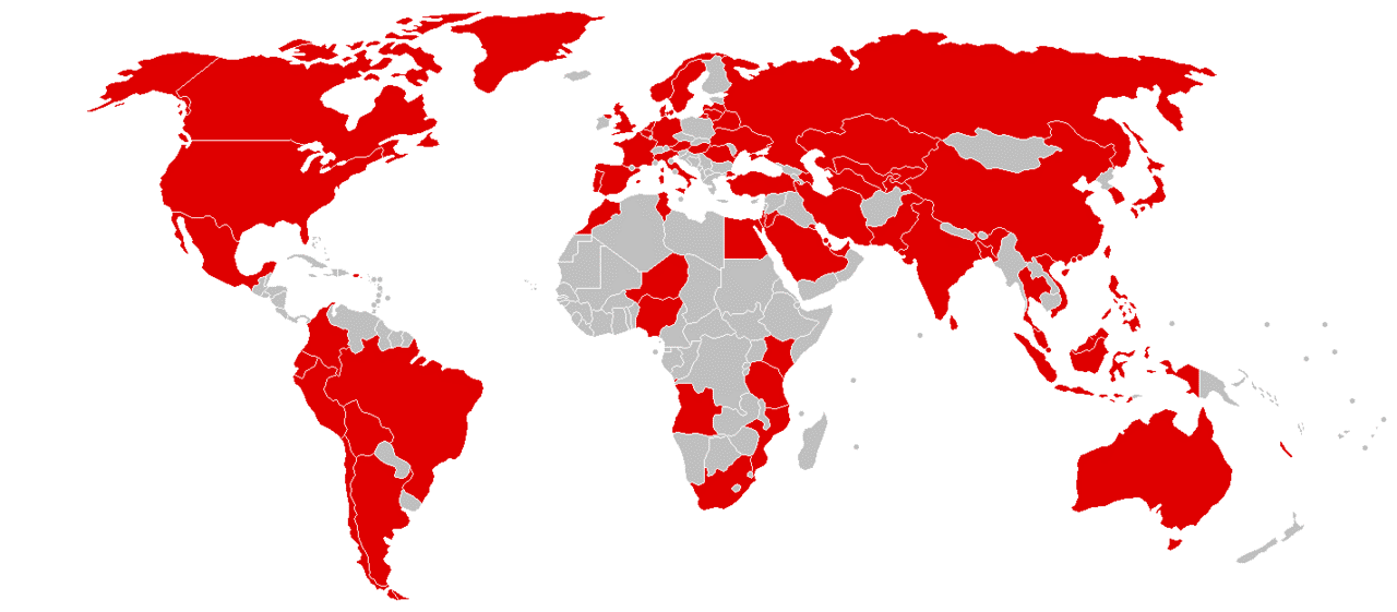 cyber insurance map of countries affected by cyberattacks